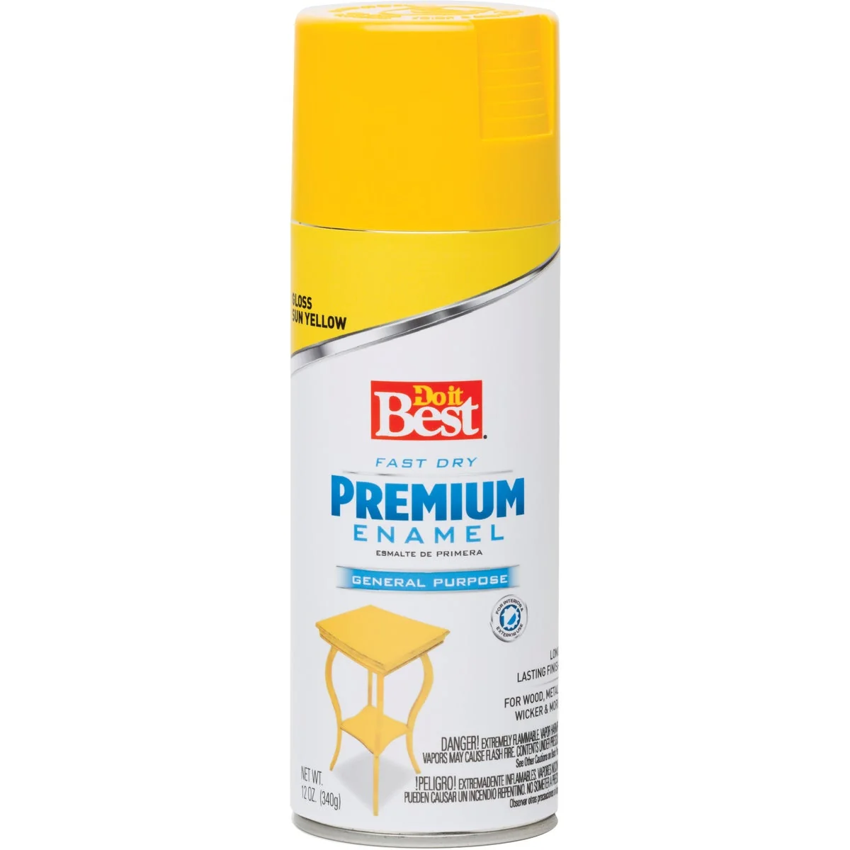 User-Friendly Do it Premium Enamel 12 Oz. Gloss Spray Paint Sun Yellow Dependable