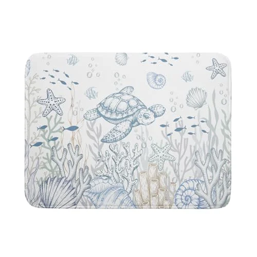 Refined Ocean Turtle Dish Drying Mat Selected