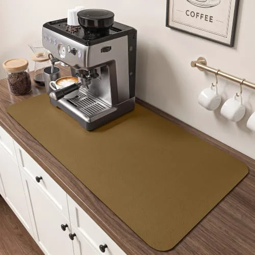 Genuine 31.5×17 Inch Coffee Mat User-Friendly