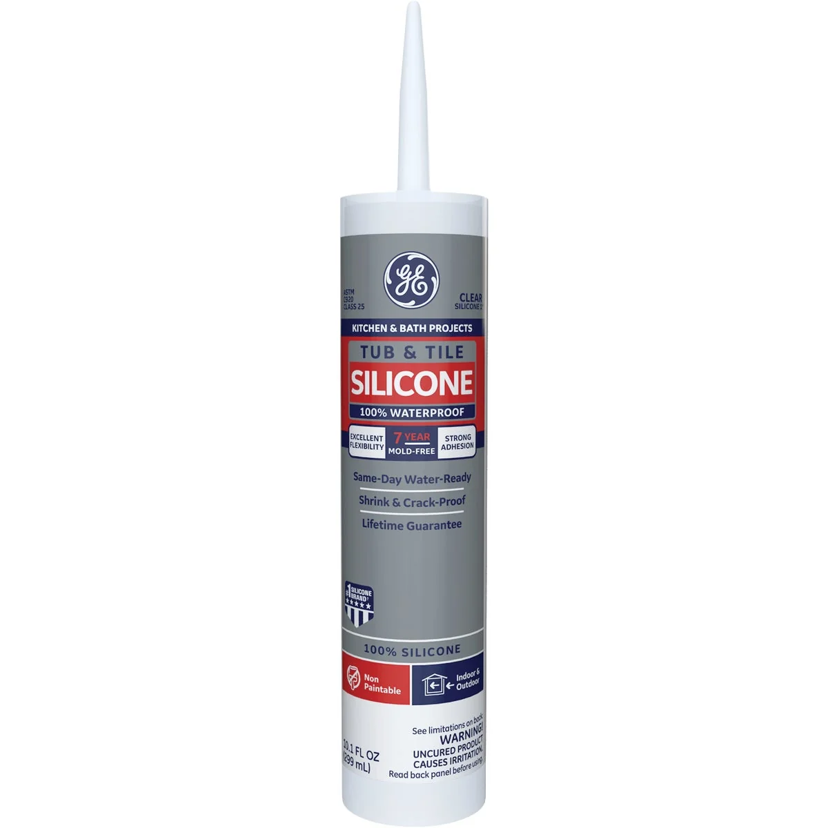 Consistent GE Tub Tile Silicone 1 Sealant Clear 10.1 Oz. GE612 Unique