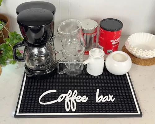Enhanced Coffee Bar Mat for Countertop Proven