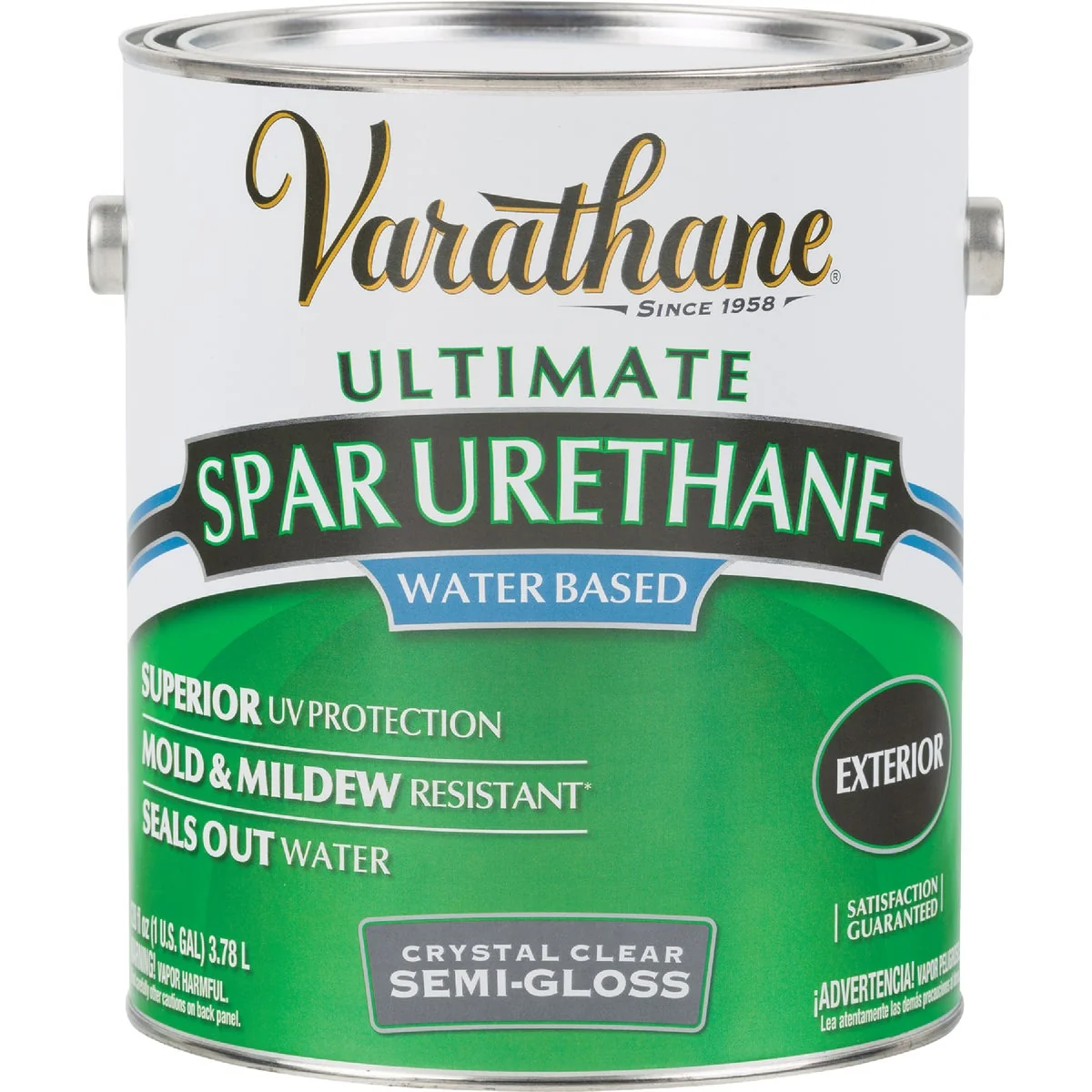 Reliable Varathane Semi-Gloss Clear Water Based Exterior Spar Urethane 1 Gal. Crafted