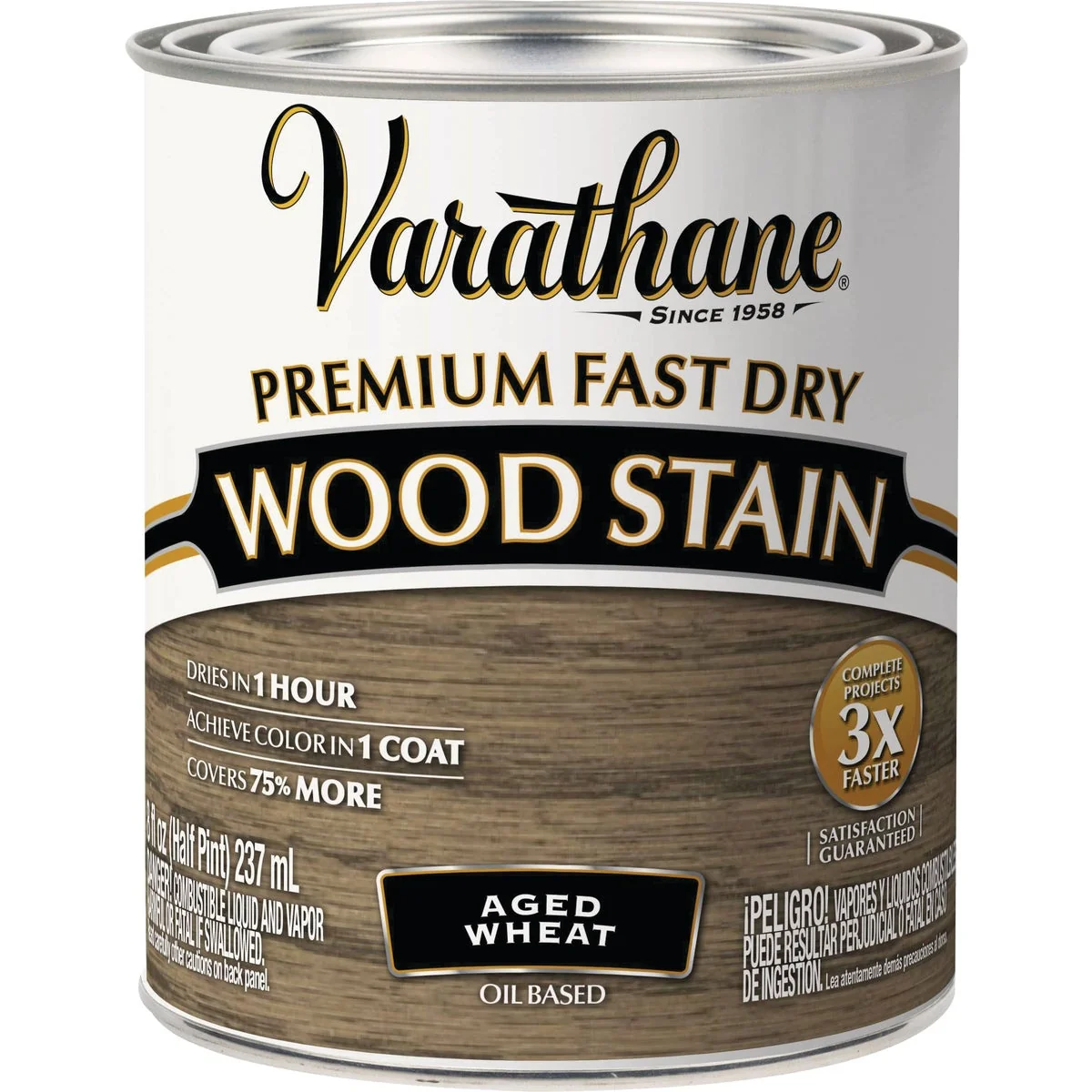 Outstanding Varathane Fast Dry Aged Wheat Urethane Modified Alkyd Interior Wood Stain 1 2 Pt. Innovative