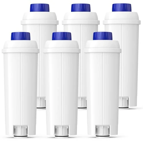 Consistent DLSC002 Water Filter For Delonghi Coffee Machine Filter 6 Count Clean