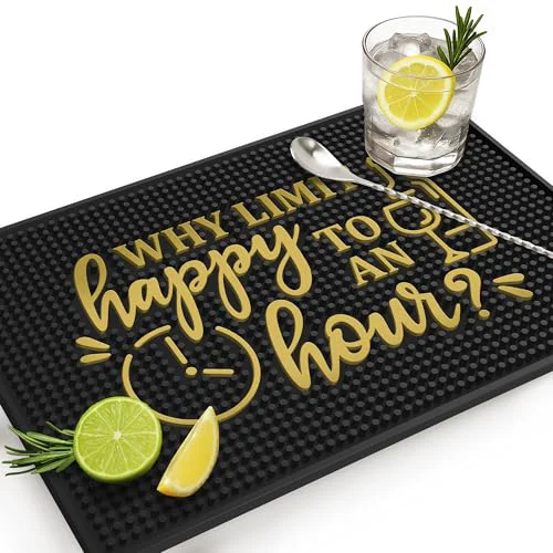 Practical Why Limit Happy Hour Bar Mat Casual