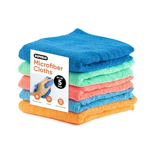 Comfortable Microfiber Squeegee Mopping Towel Extra Large Cloth Streak Floor Cloth 20×30 House 10 Count Smart