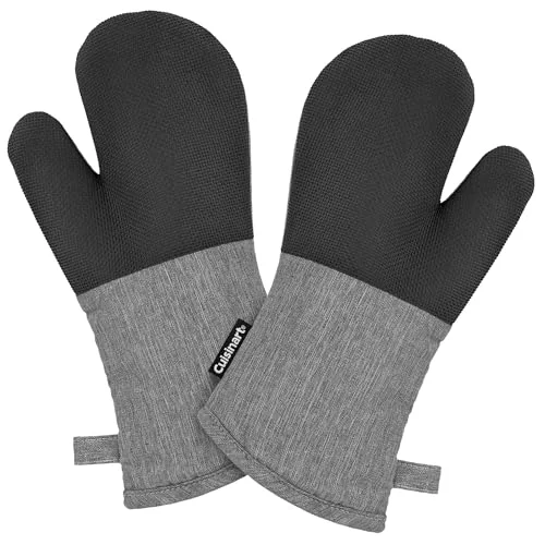 Specialty Cuisinart Chambray Kitchen Oven Mitts 2 Count Professional