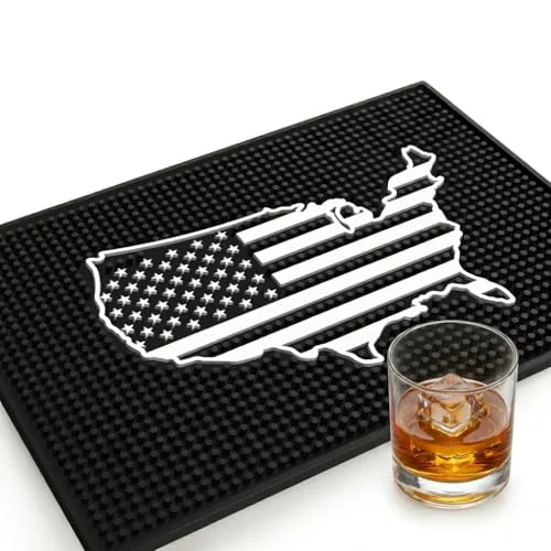 Prestigious American Flag Bar Mat Premium