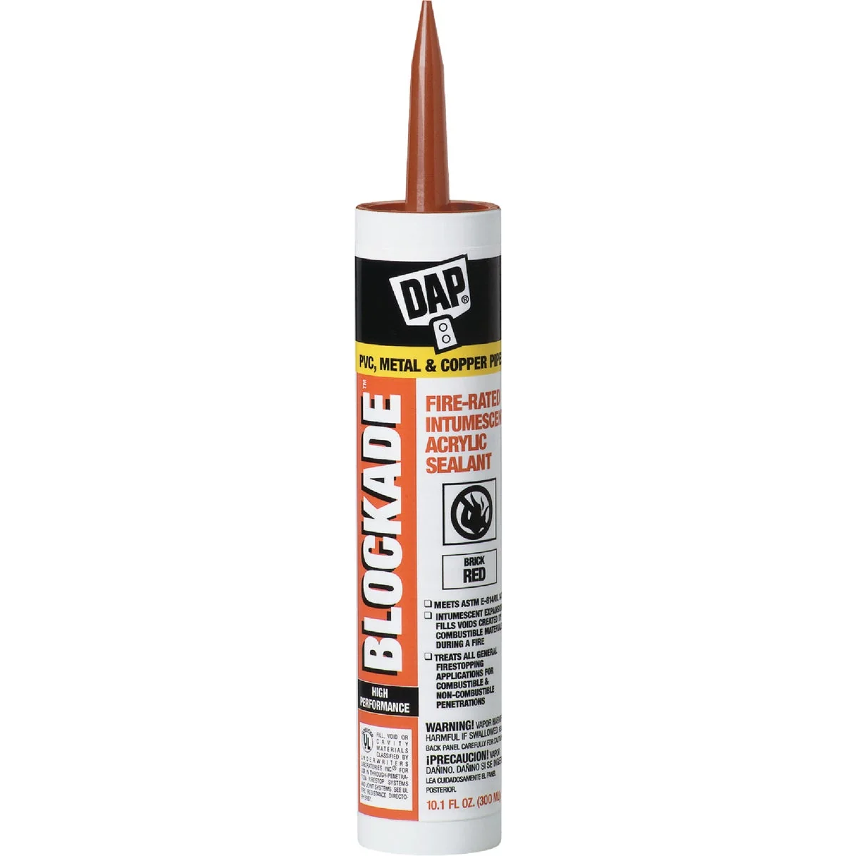 Sophisticated Dap Blockade 10.1 Oz. Fire-Rated Intumescent Sealant Red Powerful