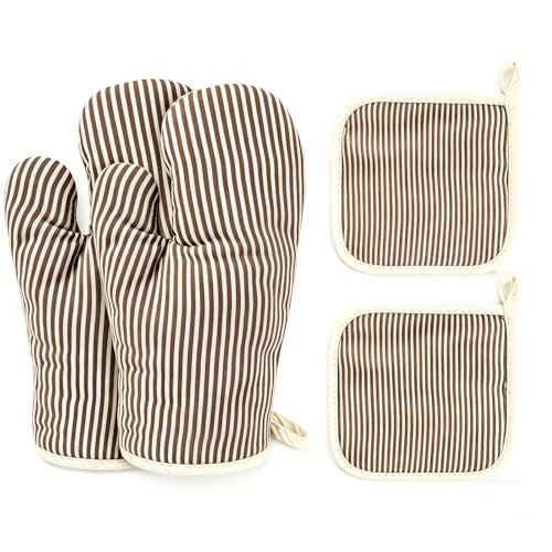 Quality 4Pcs Oven Mitts and Pot Holders 4 Count Reliable