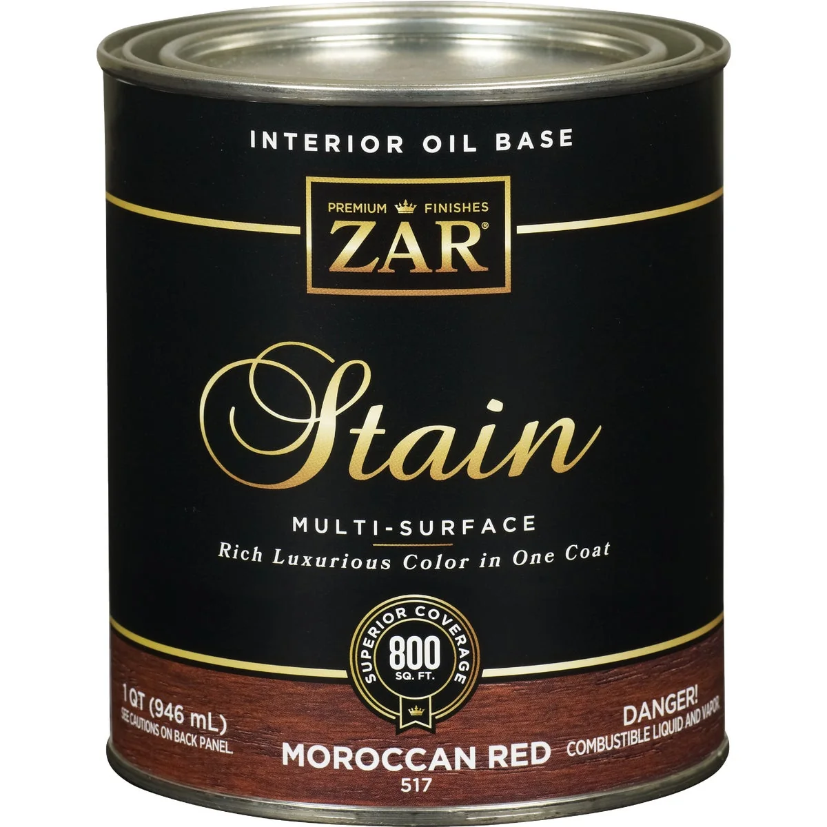 Enhanced Zar 1 Qt. Moroccan Red Oil-Based Multi-Surface Interior Stain Optimized