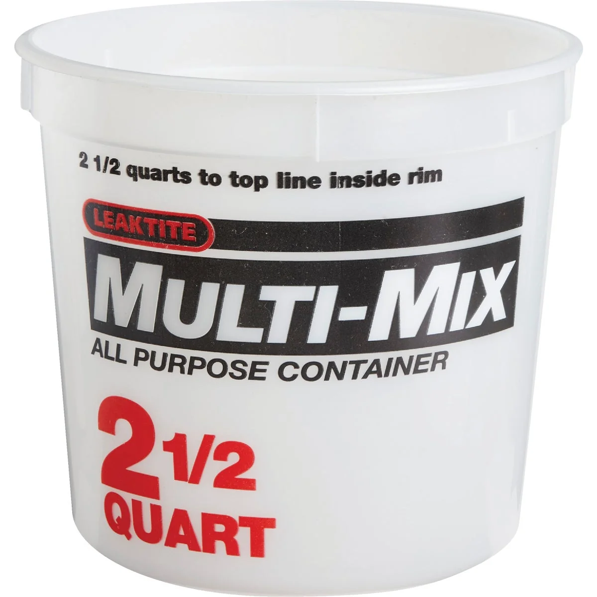 Refined Leaktite 2.5 Qt. White Multi-Mix All Purpose Mixing And Storage Container Carefully Designed