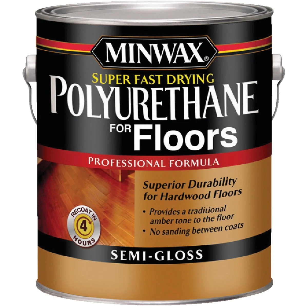 Official Minwax Semi-Gloss Super Fast-Drying Polyurethane For Floors 1 Gal. Sophisticated