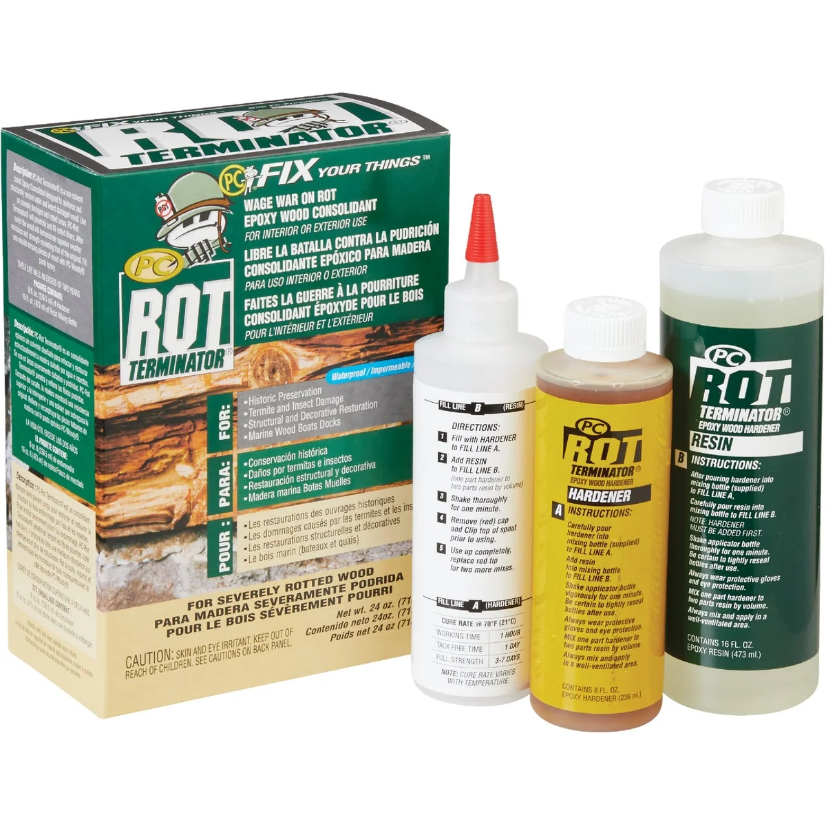 High-Quality Rot Terminator 24 Oz. Wood Restorer Efficient