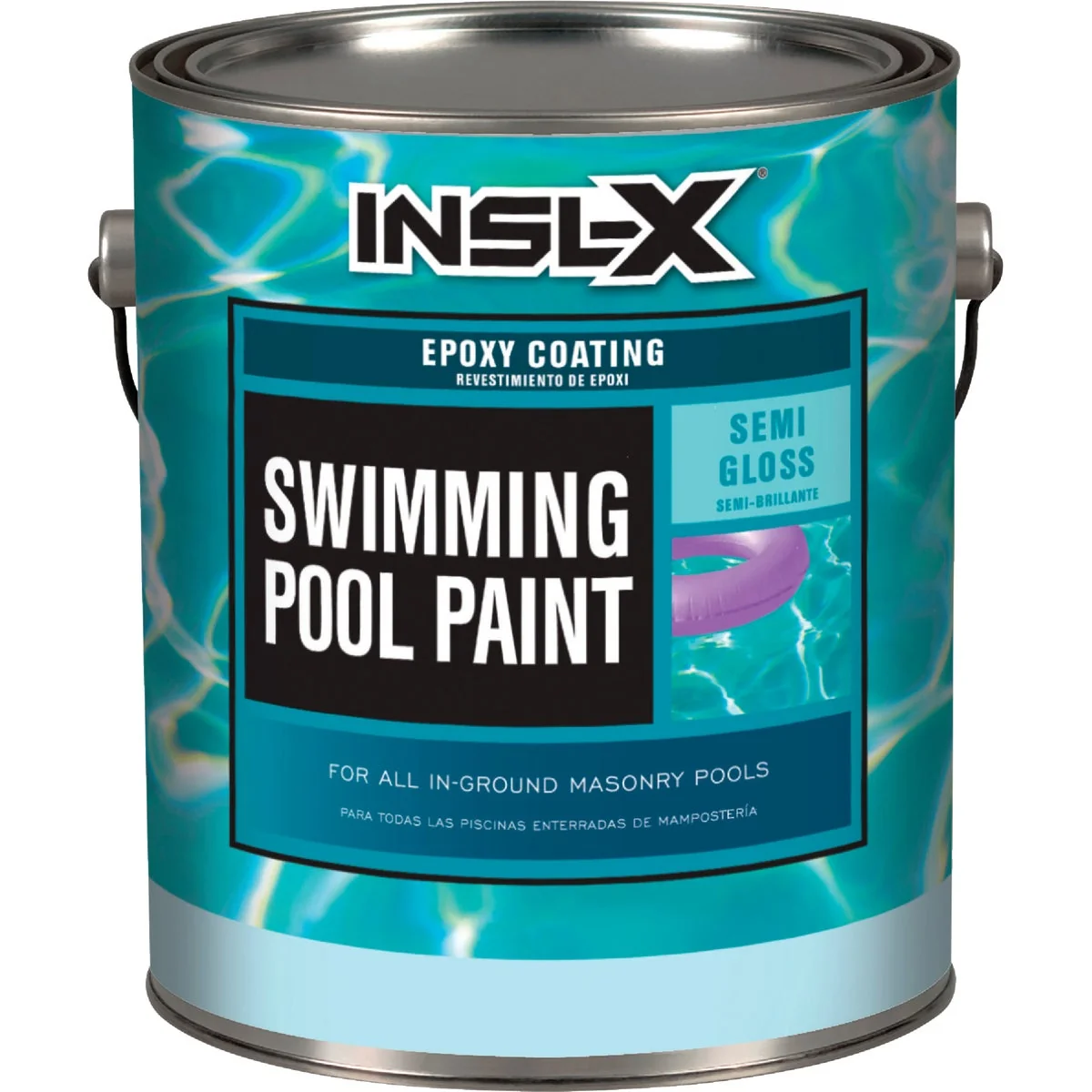 Authentic Insl-X Ocean Blue Semi-Gloss 2-Part Epoxy Pool Paint Green