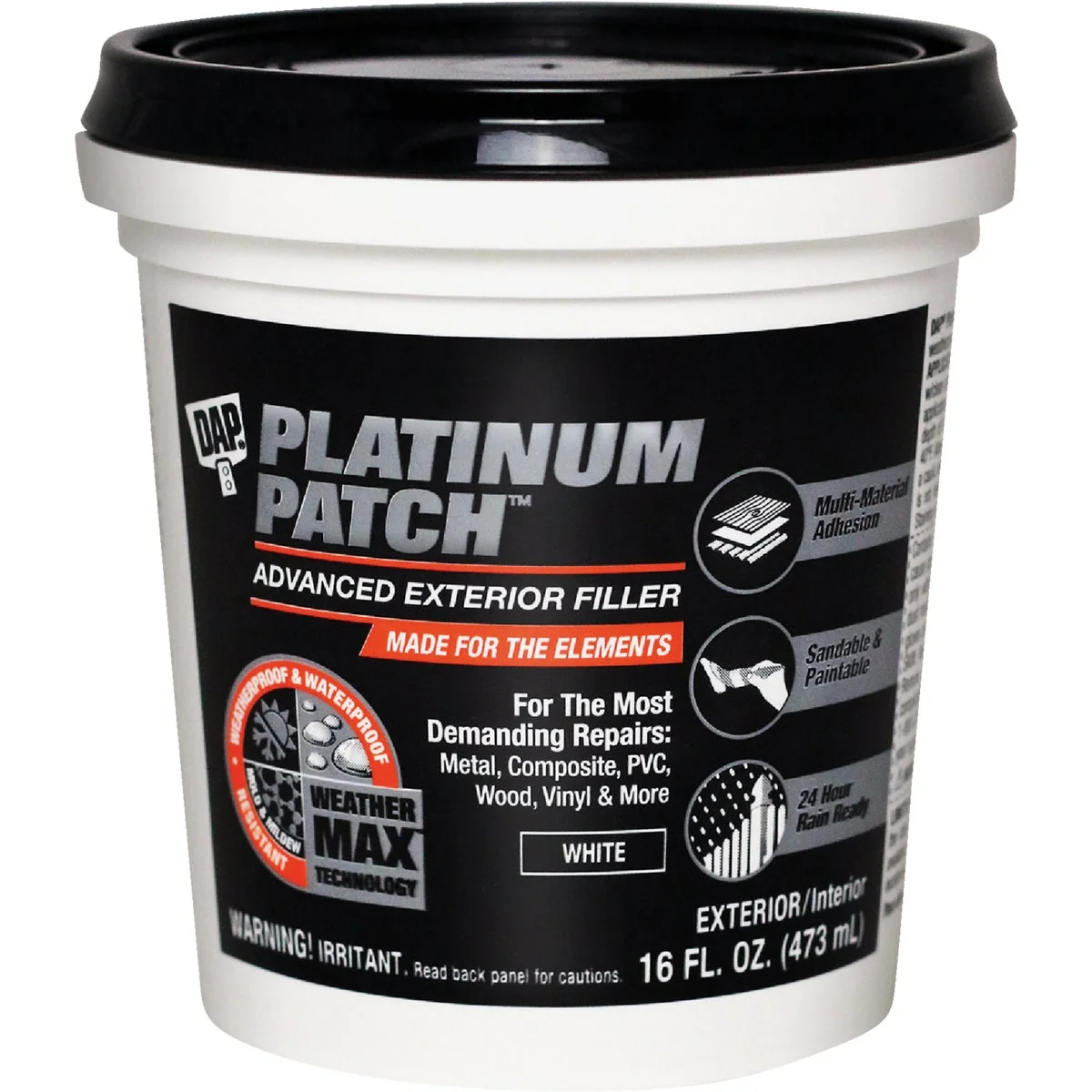 Convenient Dap Platinum Patch 16 Oz. Advanced Interior Exterior Spackling Filler Enhanced