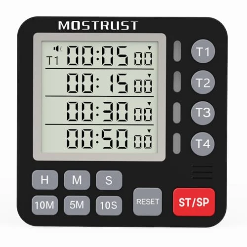 Classic Digital Dual Kitchen Timer Secure