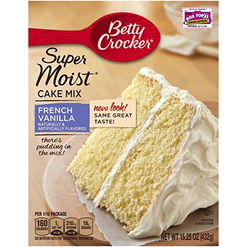 Premium Baking Super Moist French Vanilla Cake Mix 15.25 Ounce Original