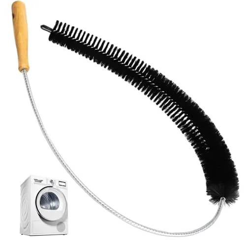 High-End Dryer Lint Brush Vent Cleaner Tool 47.2 Inch Extra Long Flexible for Lint Trap Cleaning Tool Home Dryer Maintenance for DIY Users 2 Count High-Grade