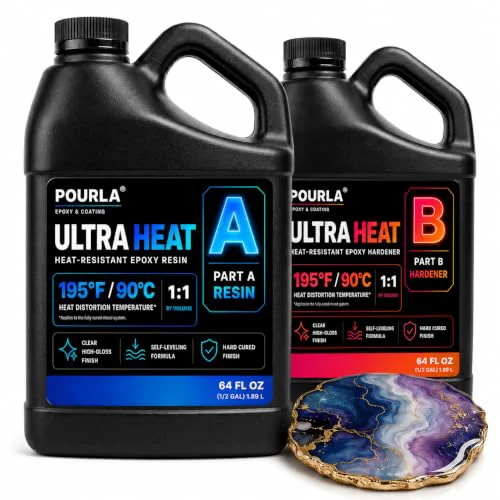 Prestigious Ultra Heat Resistant Epoxy Resin Kit 128 Fl Oz Practical
