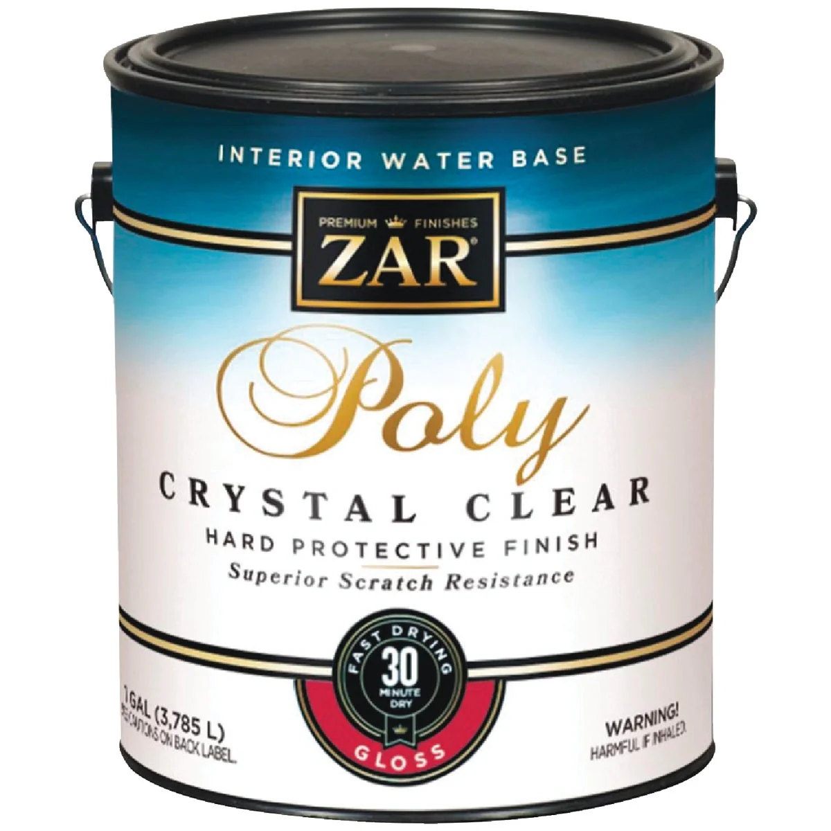 Stylish ZAR Aqua Gloss Water-Based Interior Polyurethane 1 Gal. Fine Crafted