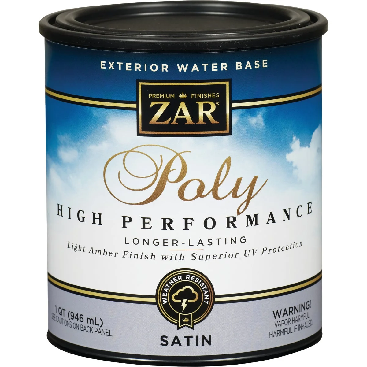 World-Class ZAR Satin Clear Water Based Exterior Polyurethane 1 Qt. Classic