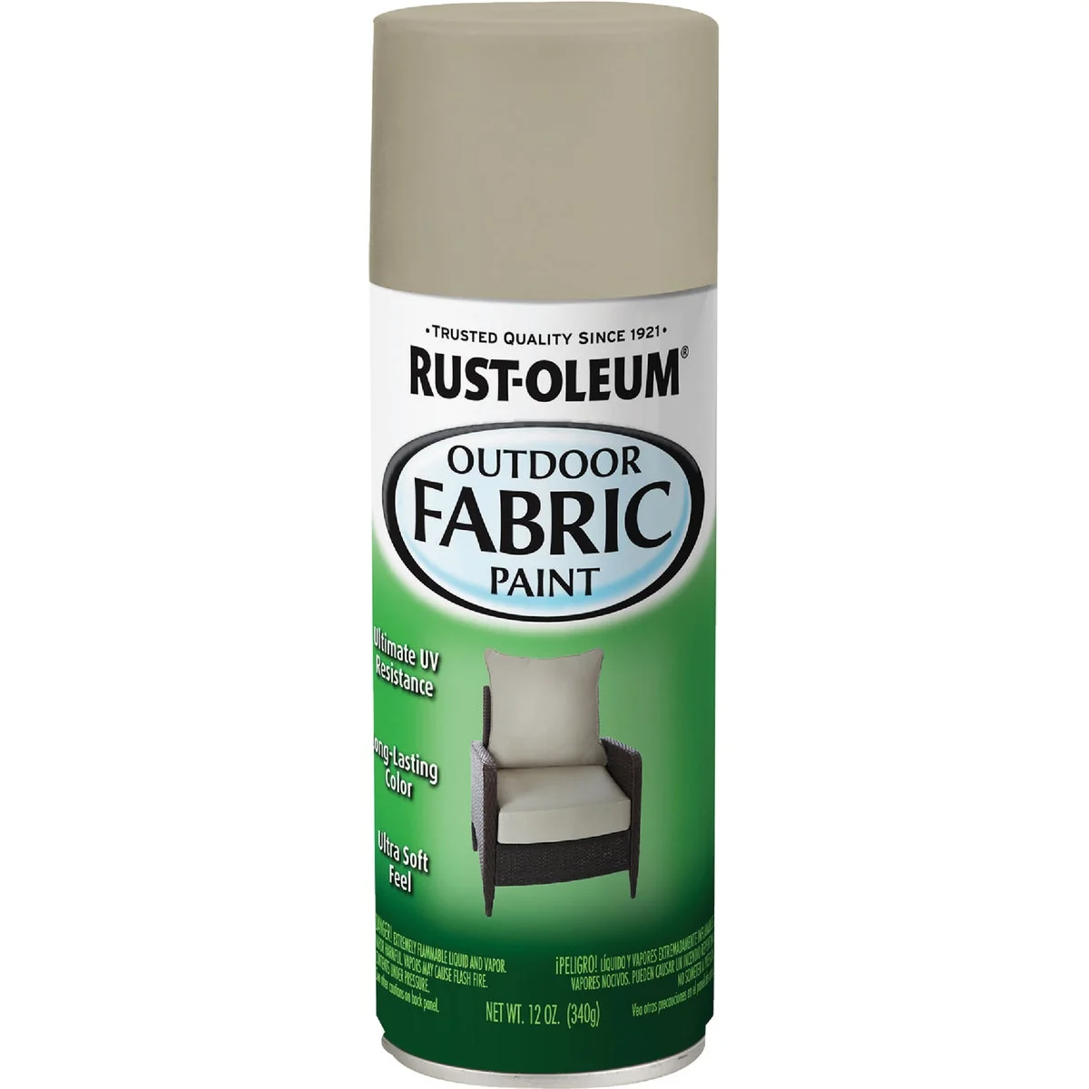 Selected Rust-Oleum 12 Oz. Flat Matte Outdoor Fabric Spray Paint Medium Gray Original