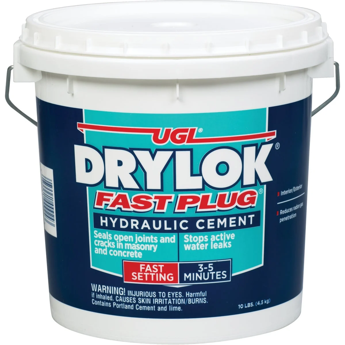 Quality Drylok Fast Plug 10 Lb. Pail Hydraulic Cement Natural