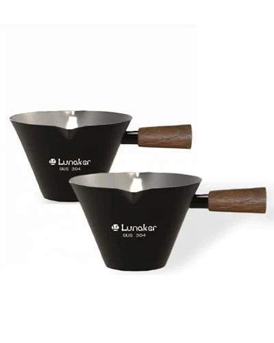 Breathable 4oz Metal Espresso Shot Cups with Wooden Handle Responsible