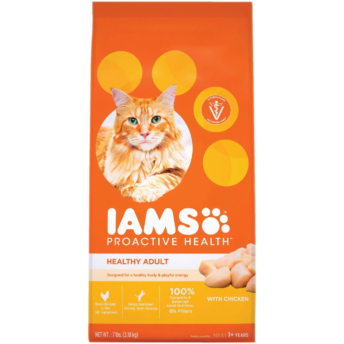 Selected Iams Proactive Health 7 Lb. Chicken Flavor Adult Dry Cat Food Organic