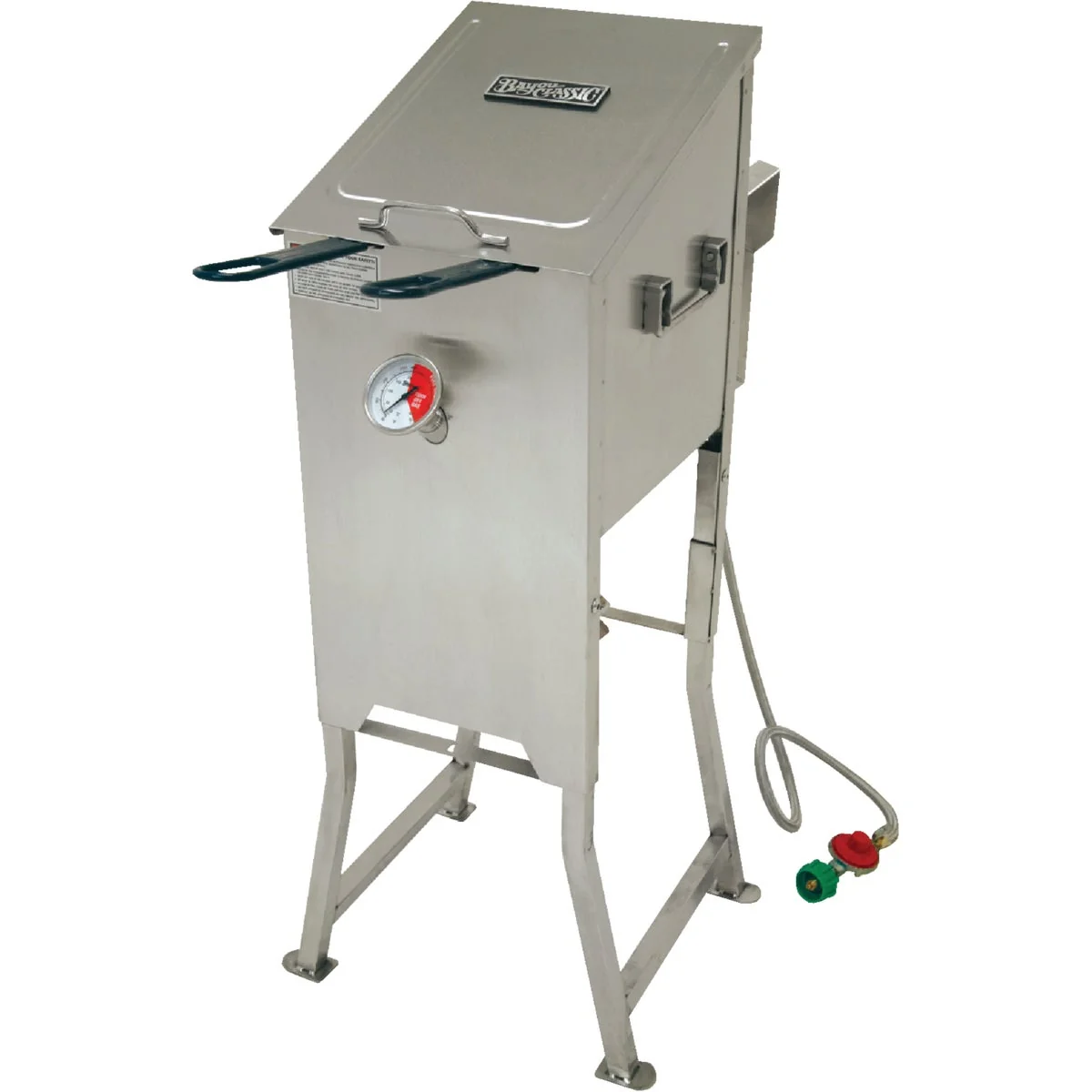 Flexible Bayou Classic 4 Gal. Stainless Steel Outdoor Fryer with Stand Efficient