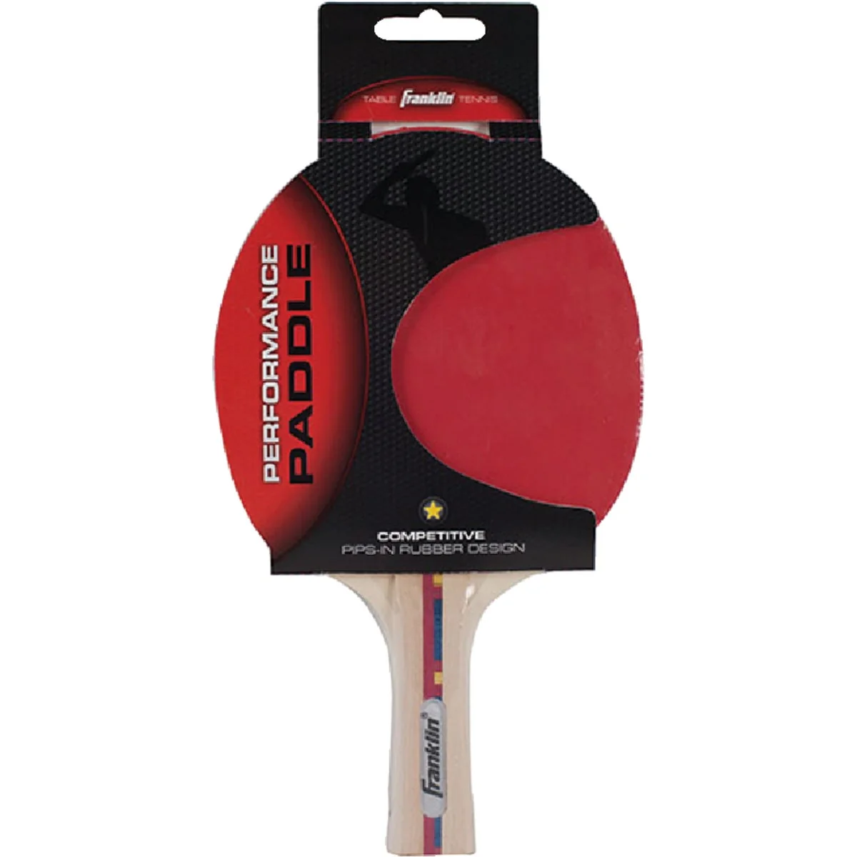Artisan Franklin Flared Handle Rubber Face Table Tennis Paddle Excellent