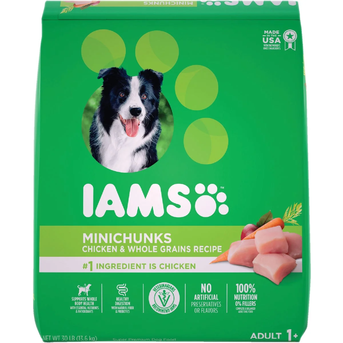 Enhanced IAMS Proactive Health Minichunks 30 Lb. Adult Dry Dog Food Classic