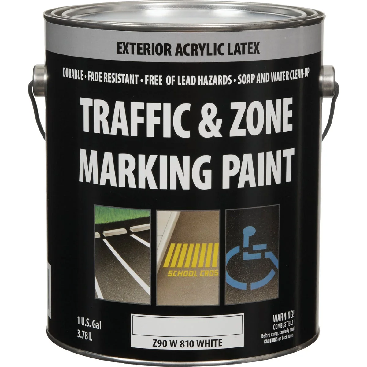 Efficient Traffic And Zone White Latex Gallon Traffic Paint Safe