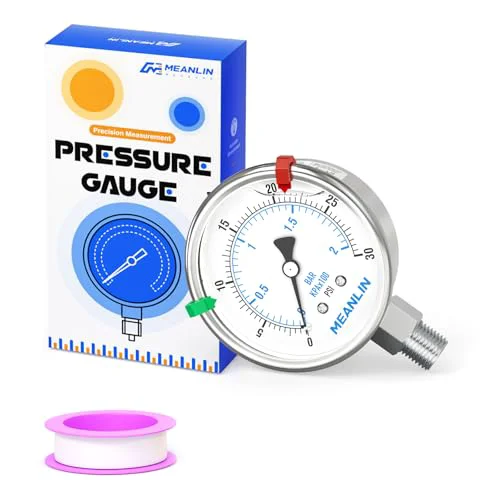 Effective 0 30Psi Liquid Filled Pressure Gauge Stainless Steel 2.5 FACE DIAL 1 Sophisticated