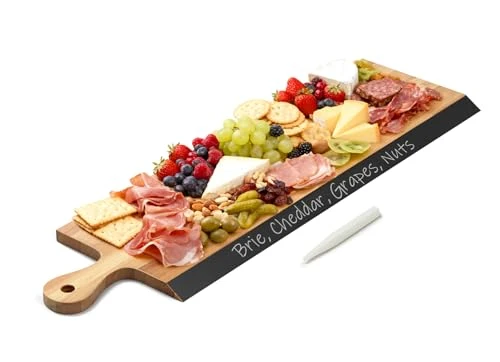 Enhanced 32 Acacia Charcuterie Board with Handle World-Class