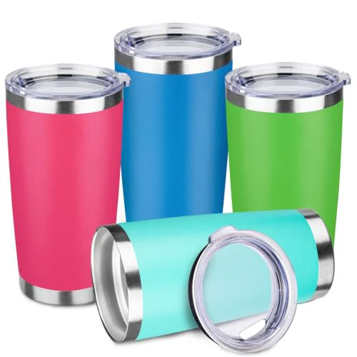 Eco-Friendly 4 Pack 20oz Stainless Steel Travel Coffee Tumbler Quality