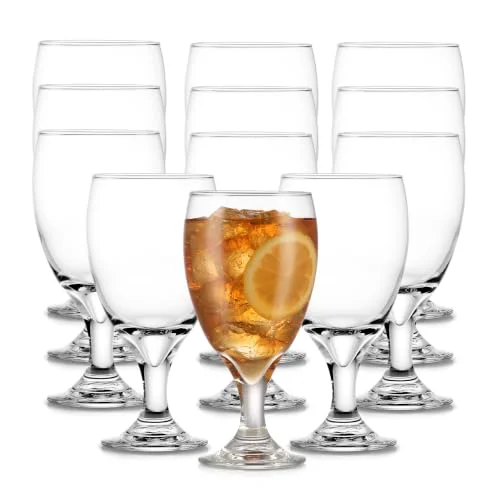 Safe Classic Glass Goblets Set of 12 12 Count Advanced