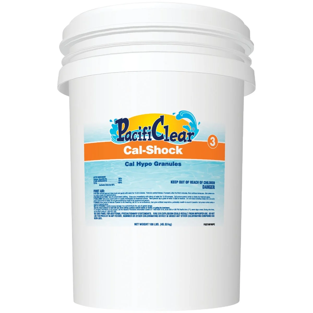 Professional PacifiClear Cal-Shock 100 Lb. Granule Environmentally Friendly