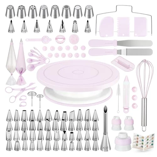 Verified 158 Cake Decorating Kit Baking Supplies Tools for Beginners Pros 158 Count Pure