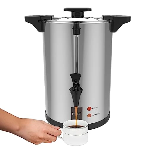 Smooth 32 Cup Commercial Stainless Steel Electric Coffee Urn World-Class