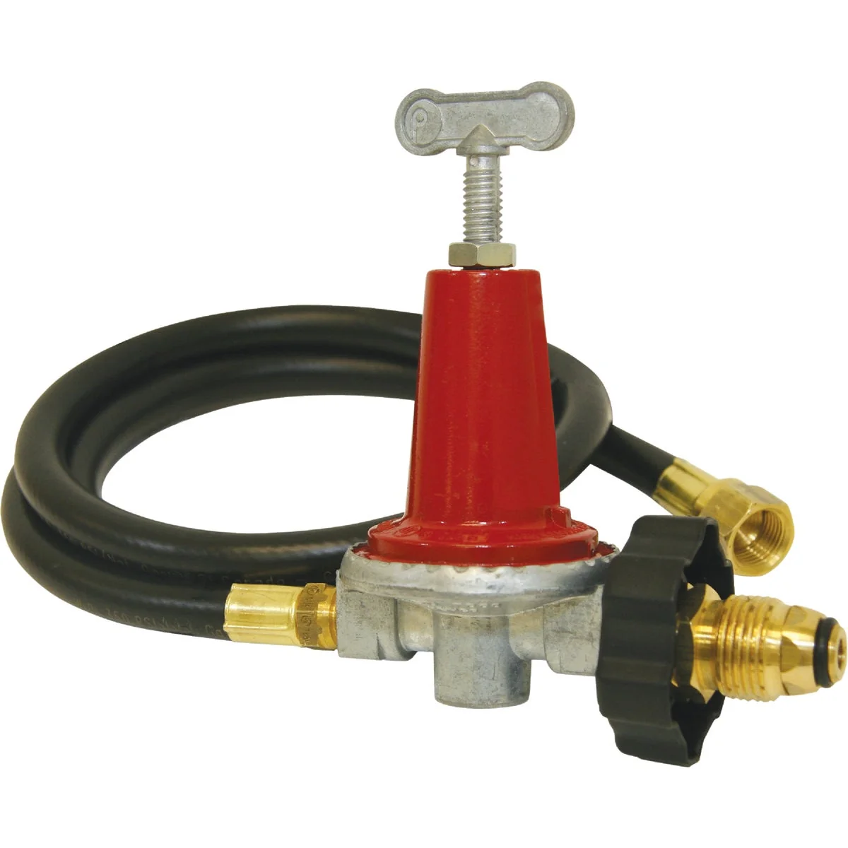 Prestigious Bayou Classic 48 In. Thermoplastic High Pressure LP Hose Adjustable Regulator Practical
