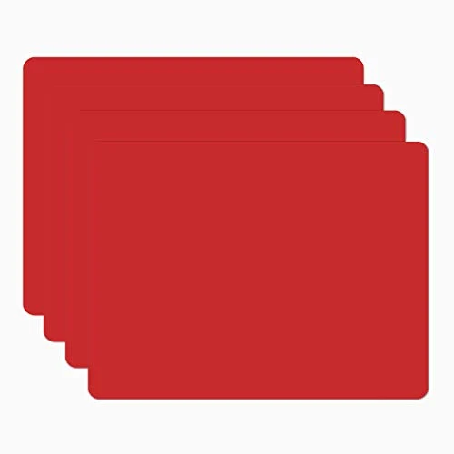 Long-Lasting Silicone Placemats 4 Count Pure