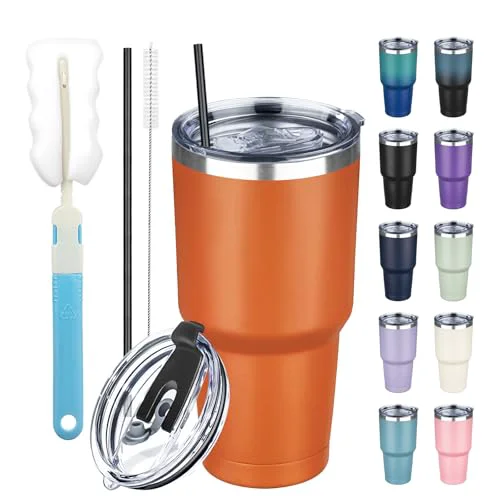 High-Grade 30 oz Tumbler with Lids and Straws World-Class