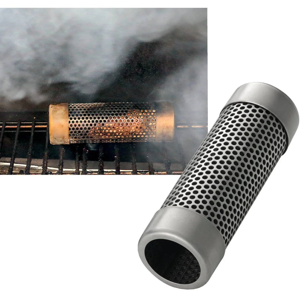 Luxury A-Maze-N 6 In. Stainless Steel Wood Pellet Grill Tube Smoker Premium Material
