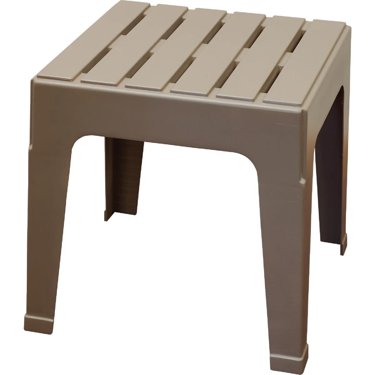 Recyclable Adams Big Easy Portobello 18.9 In. Square Resin Stackable Side Table Premium Material
