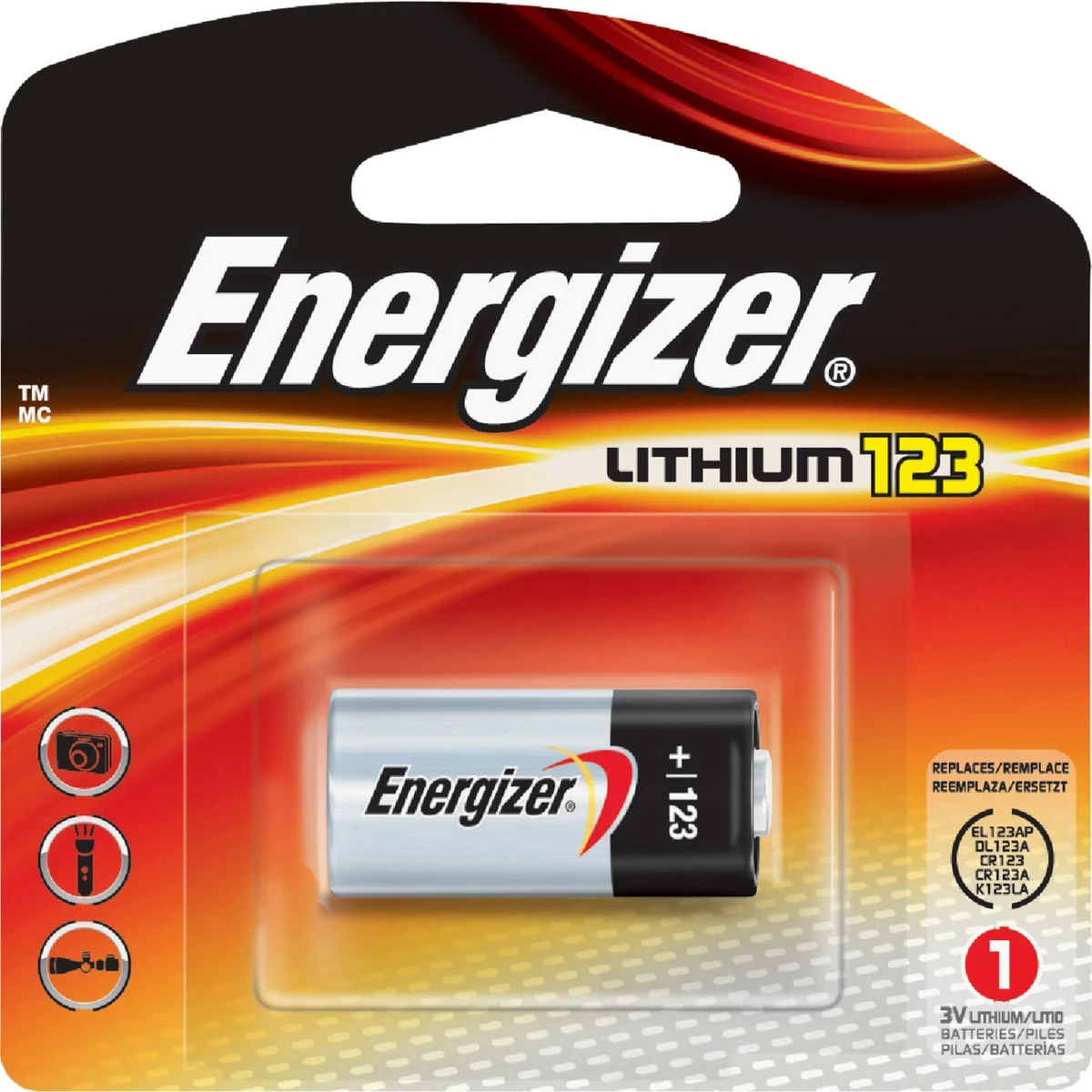 Classic Energizer 123 Lithium 3V Photo Battery Relaxed