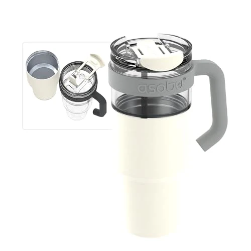 Stylish Extra Large Travel Explorer Tumbler for Hot and Cold with Stainless Steel Removable Coffee Mug Sleeve Convenient