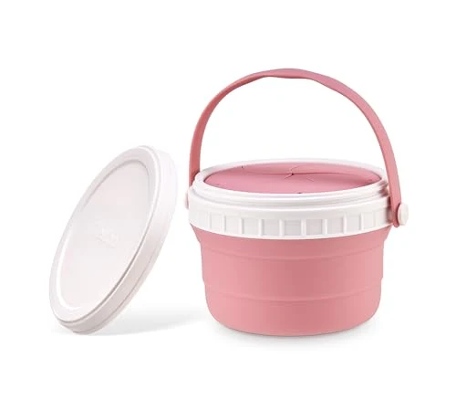 Functional No Spill Silicone Toddler Snack Containers 12 Ounce User-Friendly