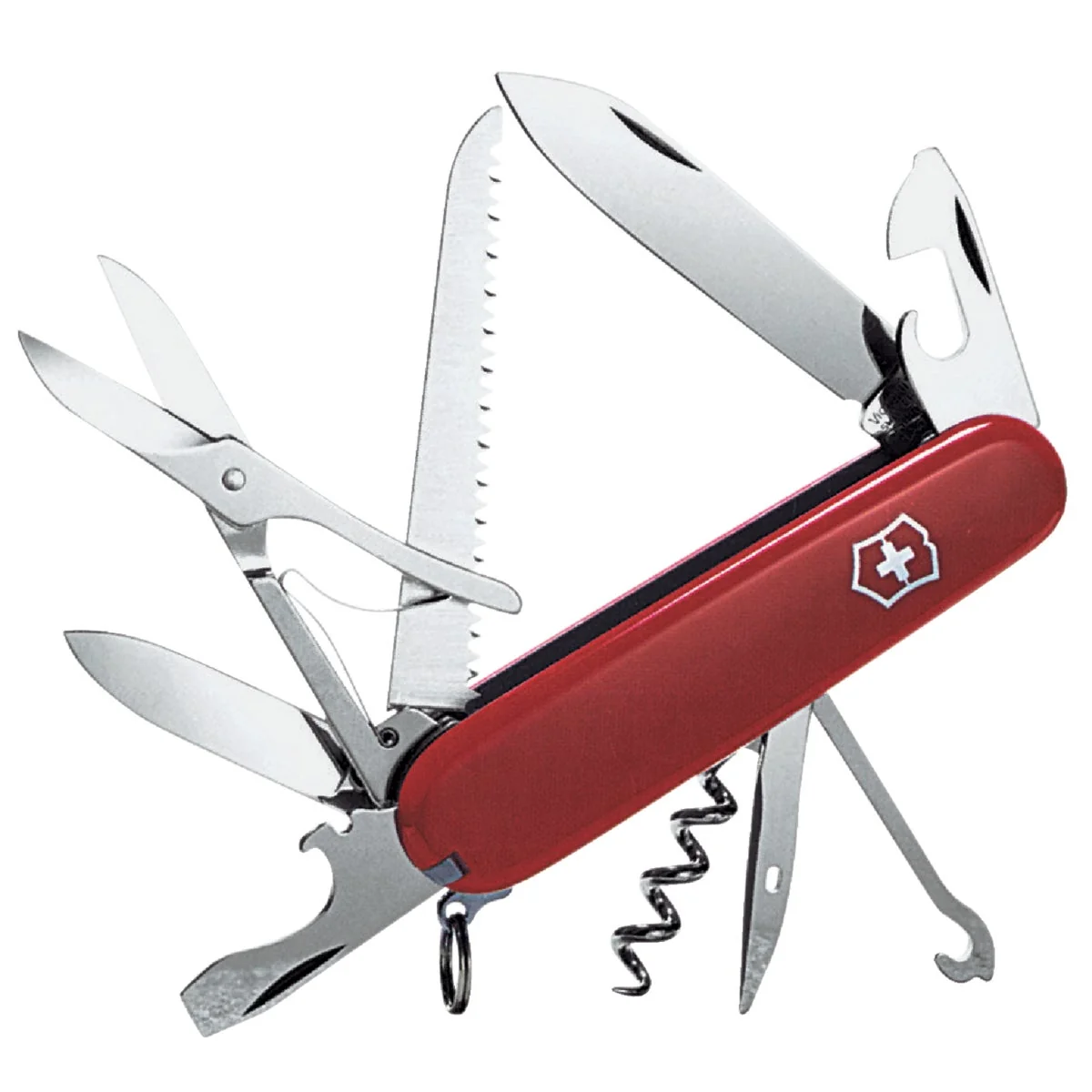 Proven Victorinox Huntsman 15-Function 3-1 2 In. Red Swiss Army Knife Luxury